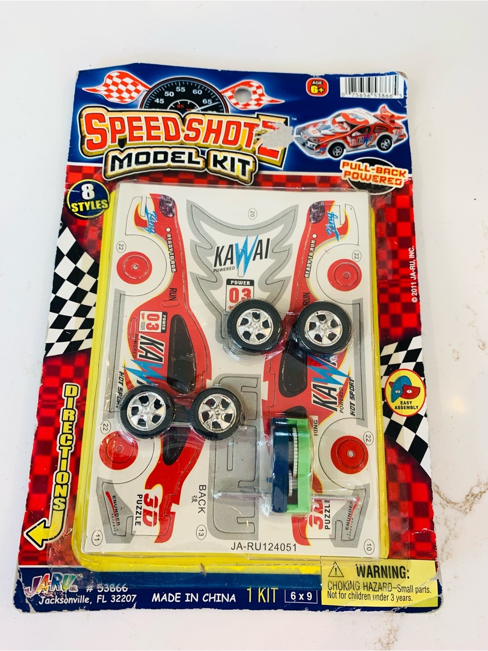 Speed ShotZ Model Kit - Racecar Model Kit  NEW Sealed